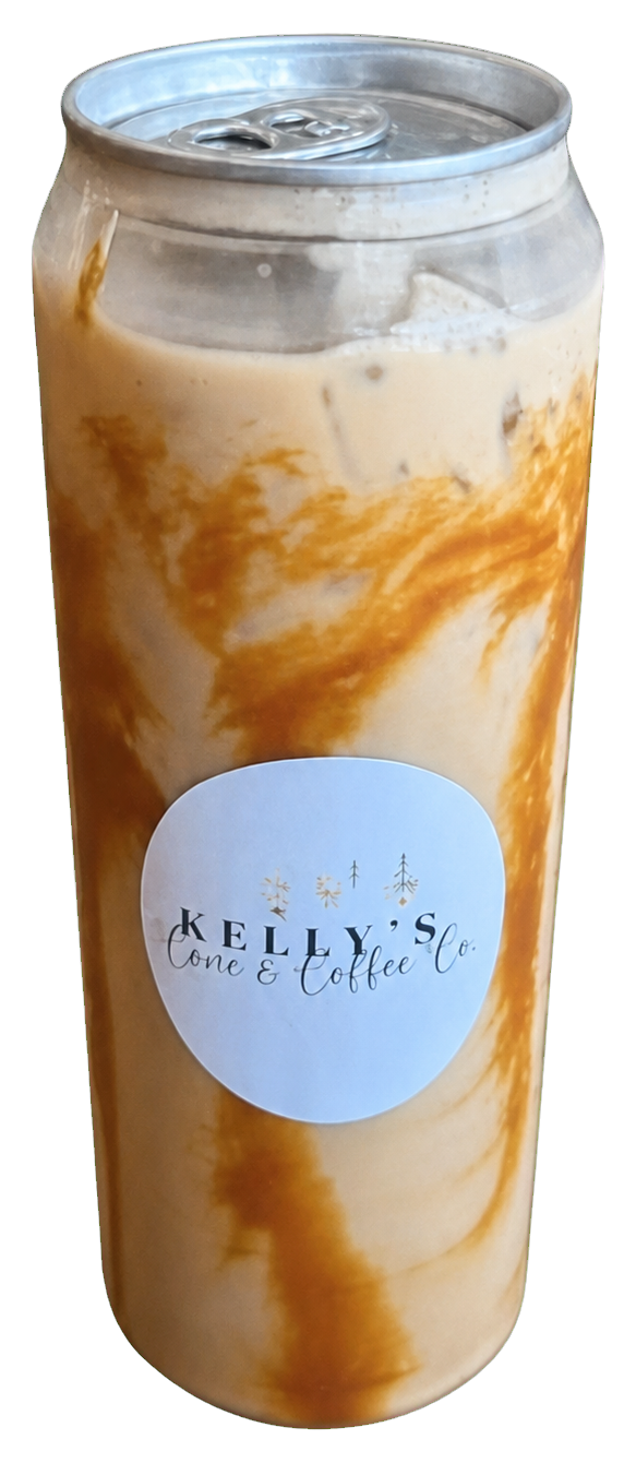 Cinnamon Bun Cold Brew Latte from Kelly's Cone and Coffee